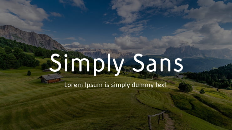 Simply Sans Font Family