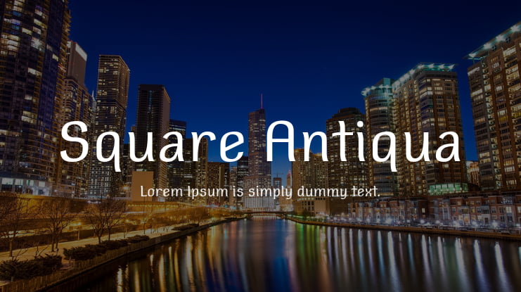 Square Antiqua Font Family