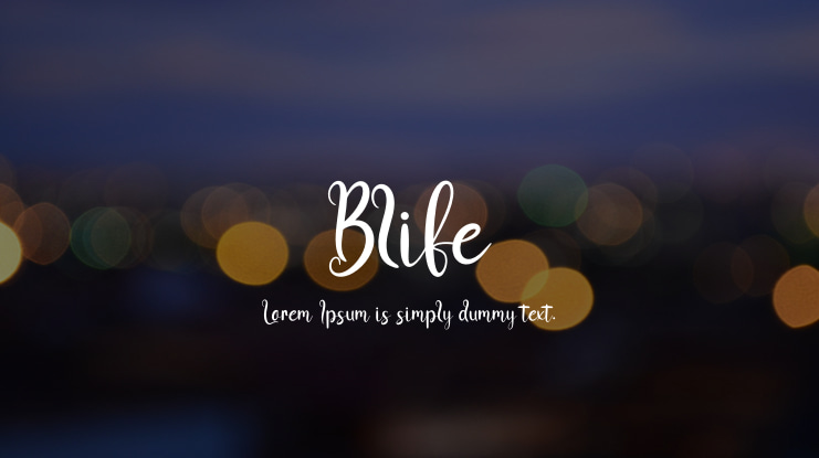 Blife Font