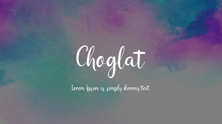 Choglat Font