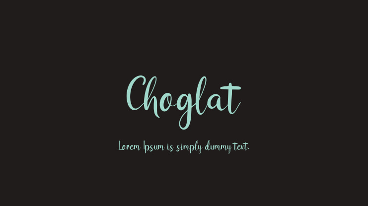 Choglat Font