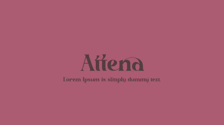 Attena Font