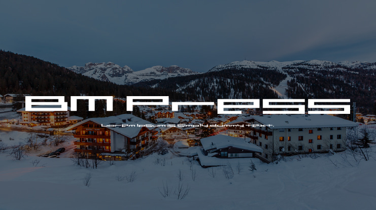 BM Press Font