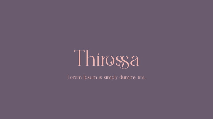 Thirossa Font
