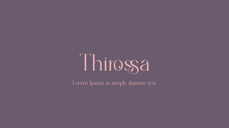 Thirossa Font