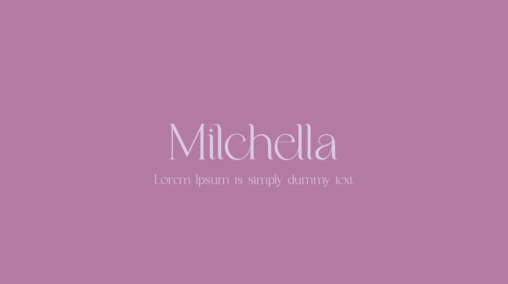 Milchella Font