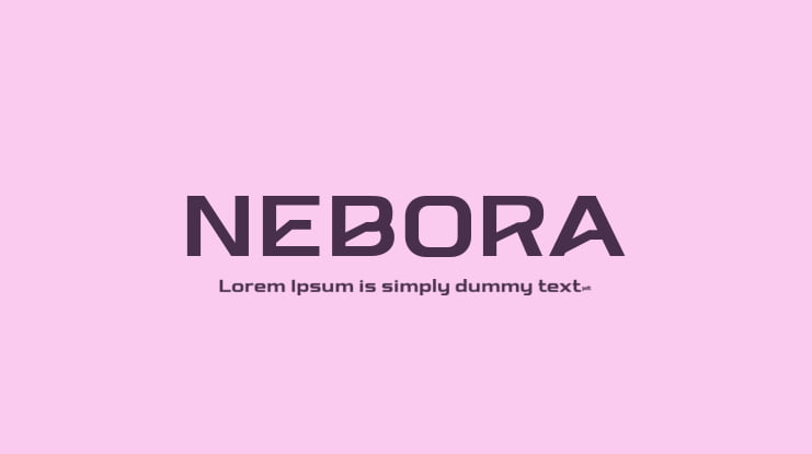 NEBORA Font Family