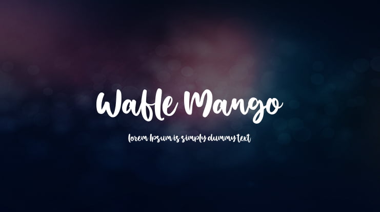Wafle Mango Font