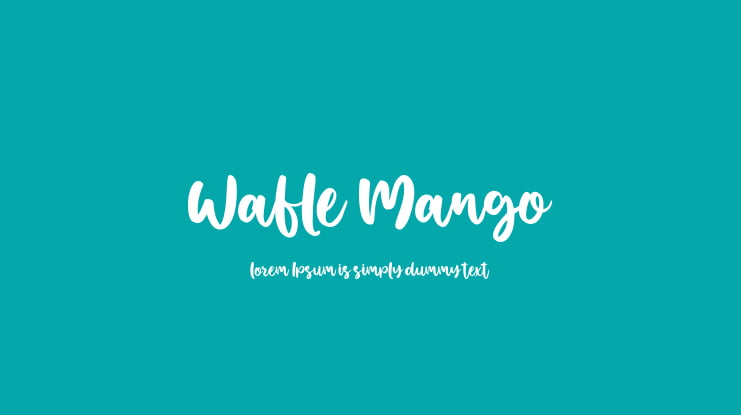 Wafle Mango Font