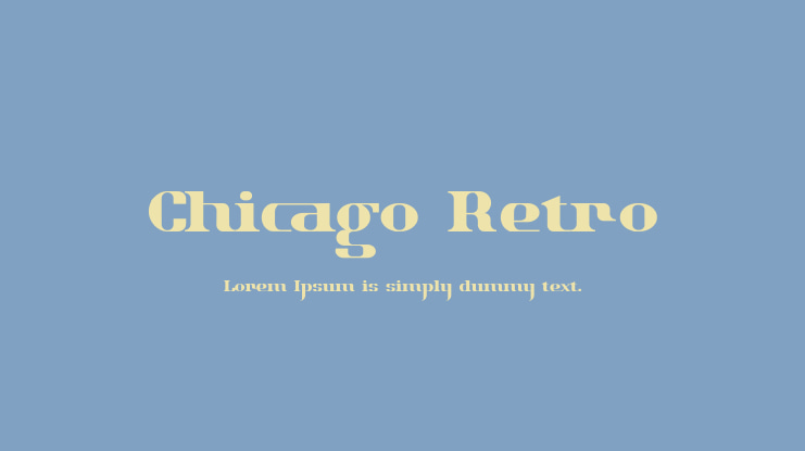 Chicago Retro Font