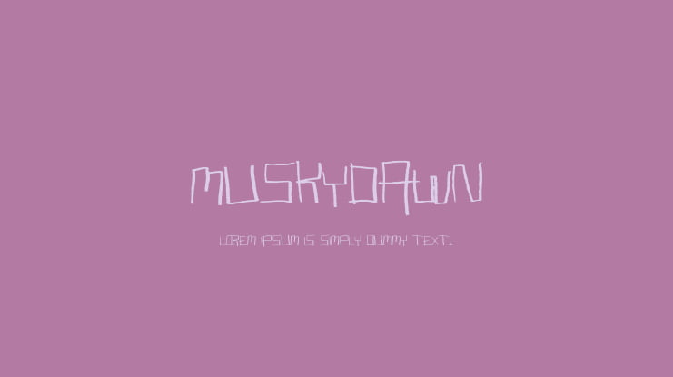 MuskyDawn Font