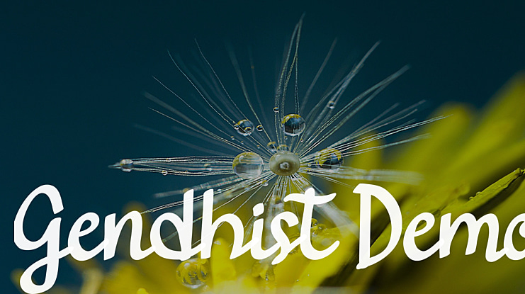 Gendhist Demo Font