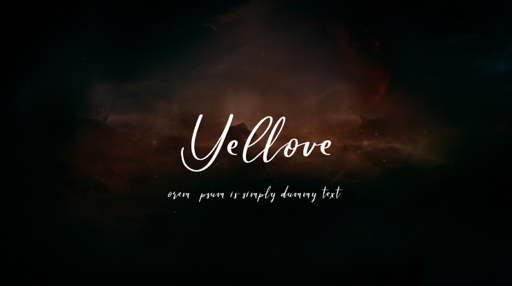 Yellove DEMO Font