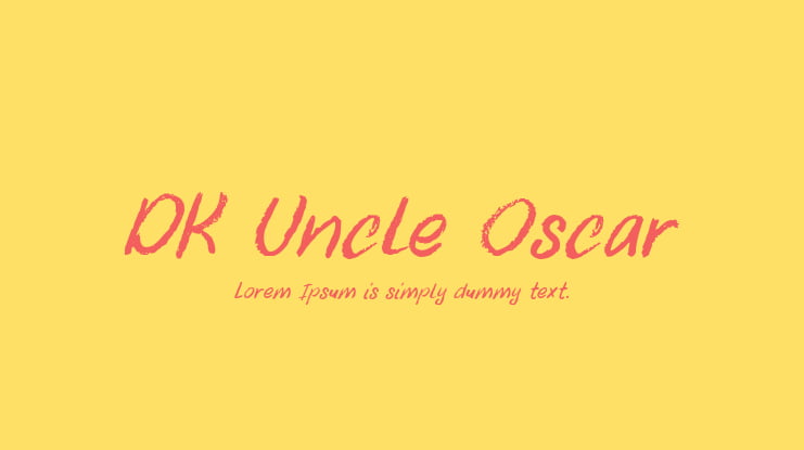 DK Uncle Oscar Font