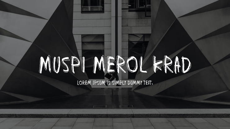 Muspi Merol Krad Font Family