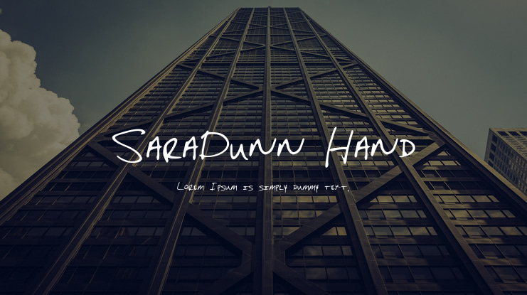 SaraDunn_Hand Font