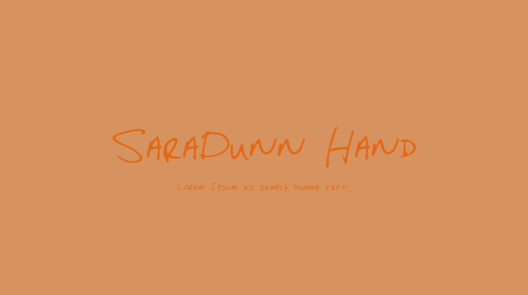 SaraDunn_Hand Font