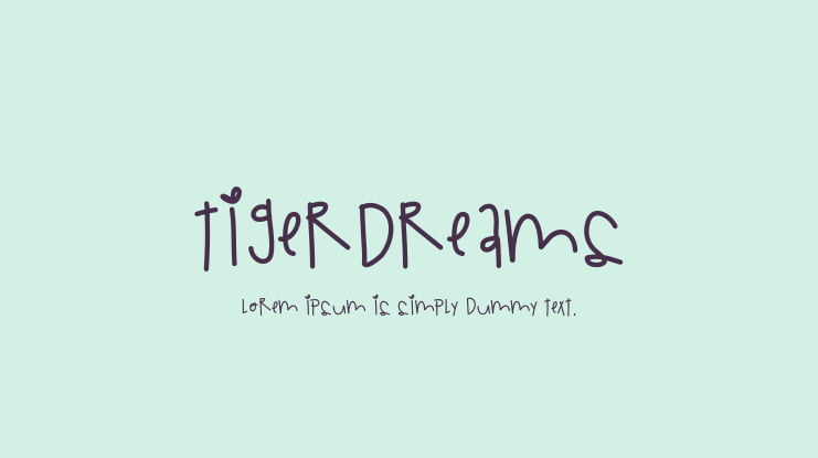 TigerDreams Font