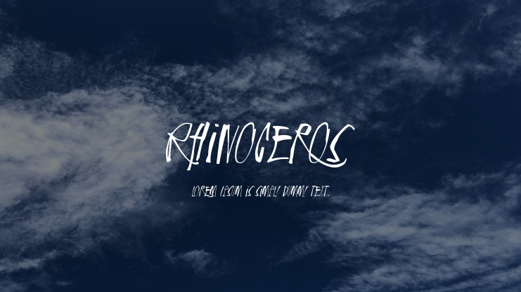 Rhinoceros Font Family