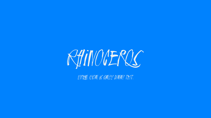 Rhinoceros Font Family
