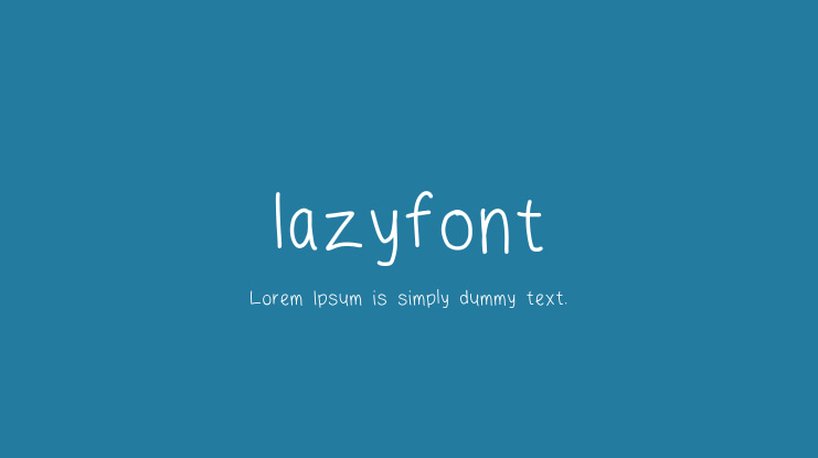 lazyfont Font