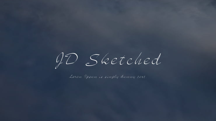 JD Sketched Font