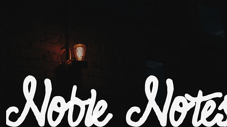 Noble Notes Font