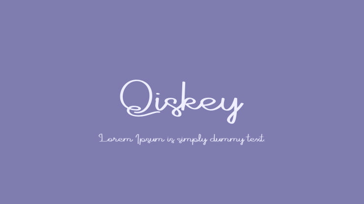 Qiskey Font