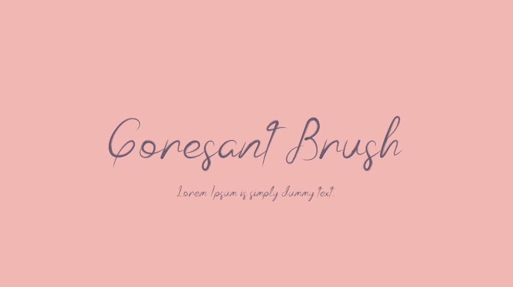 Goresant Brush Font