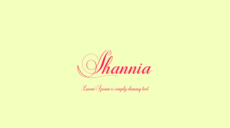 Shannia Font