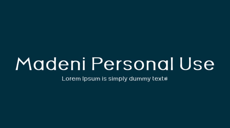 Madeni Personal Use Font Family