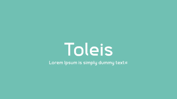 Toleis Font Family