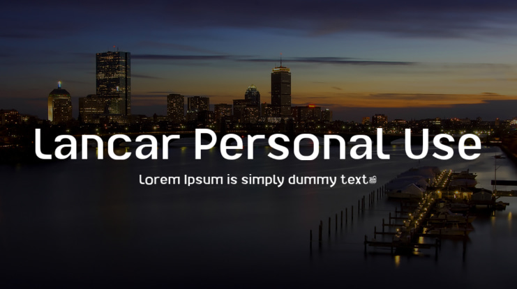 Lancar Personal Use Font Family