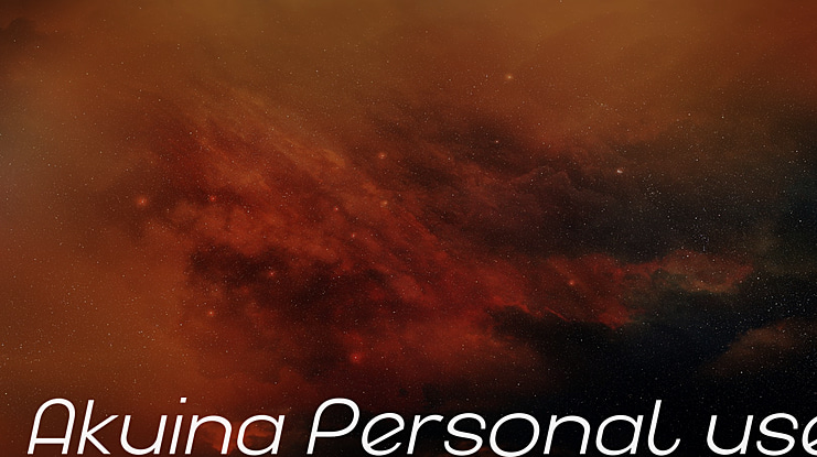Akuina Personal use Font Family