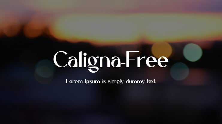 Caligna-Free Font