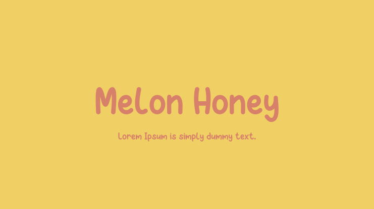 Melon Honey Font