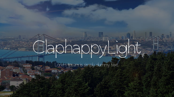 ClaphappyLight Font