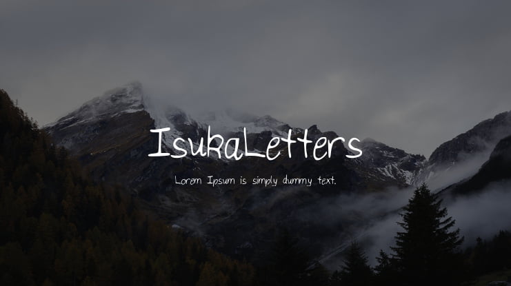 IsukaLetters Font