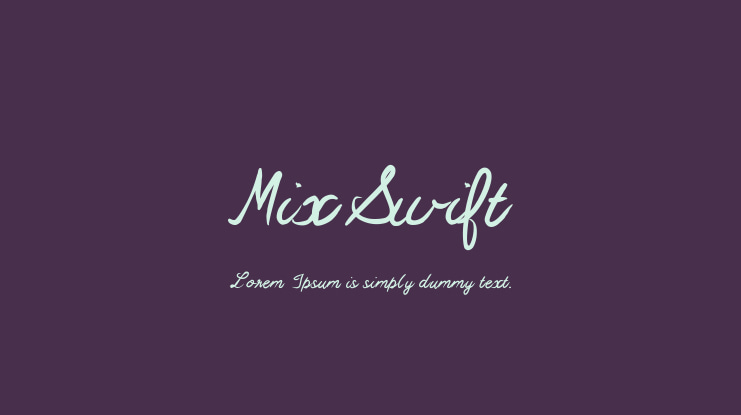 MixSwift Font