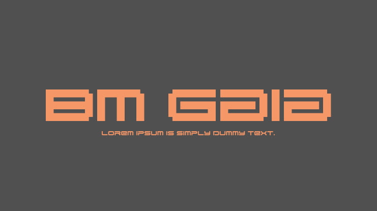 BM Gaia Font