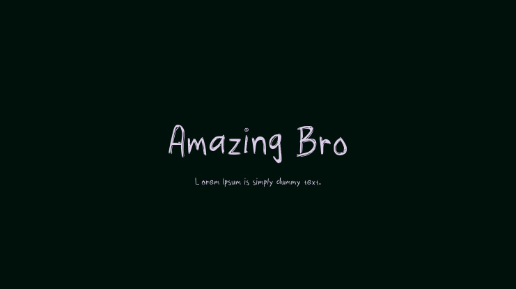 Amazing Bro Font