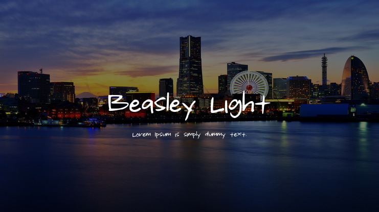 Beasley_Light Font
