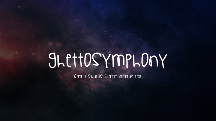 GhettoSymphony Font