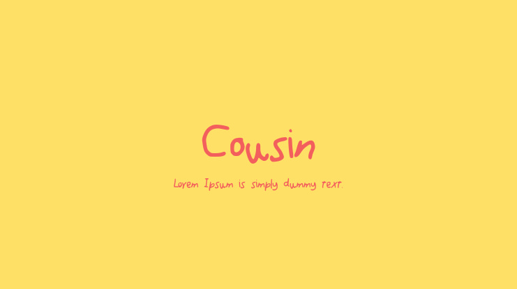 Cousin Font