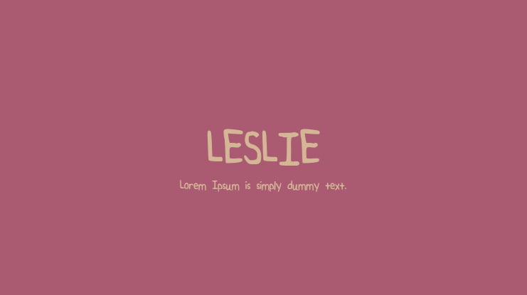 LESLIE Font