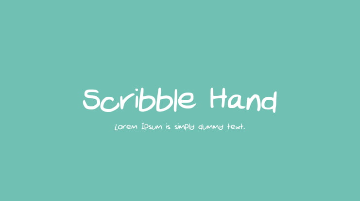 Scribble_Hand Font