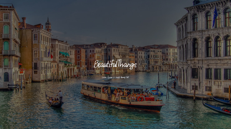 BeautifulThangs Font