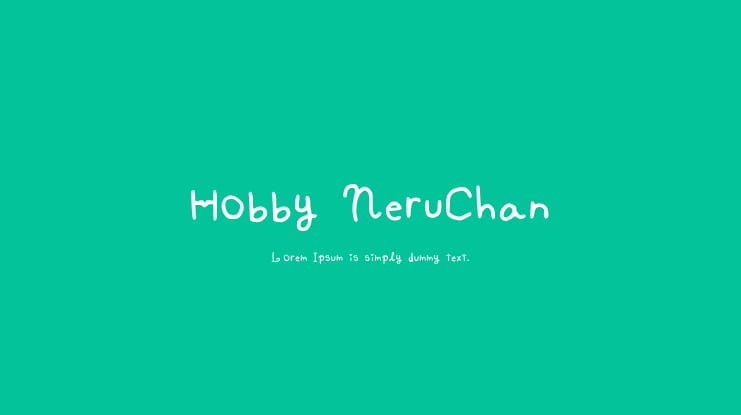 Hobby NeruChan Font