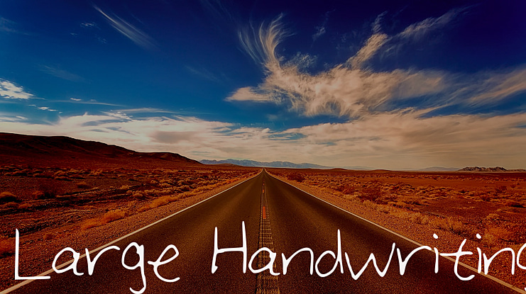 Large_Handwriting Font