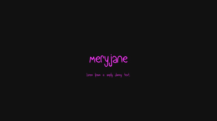 meryjane Font Family